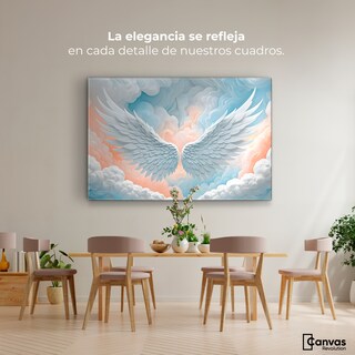 Foto 2 | Cuadro Alas De Ángel Canvas Alas Ángel Nubes 90x60