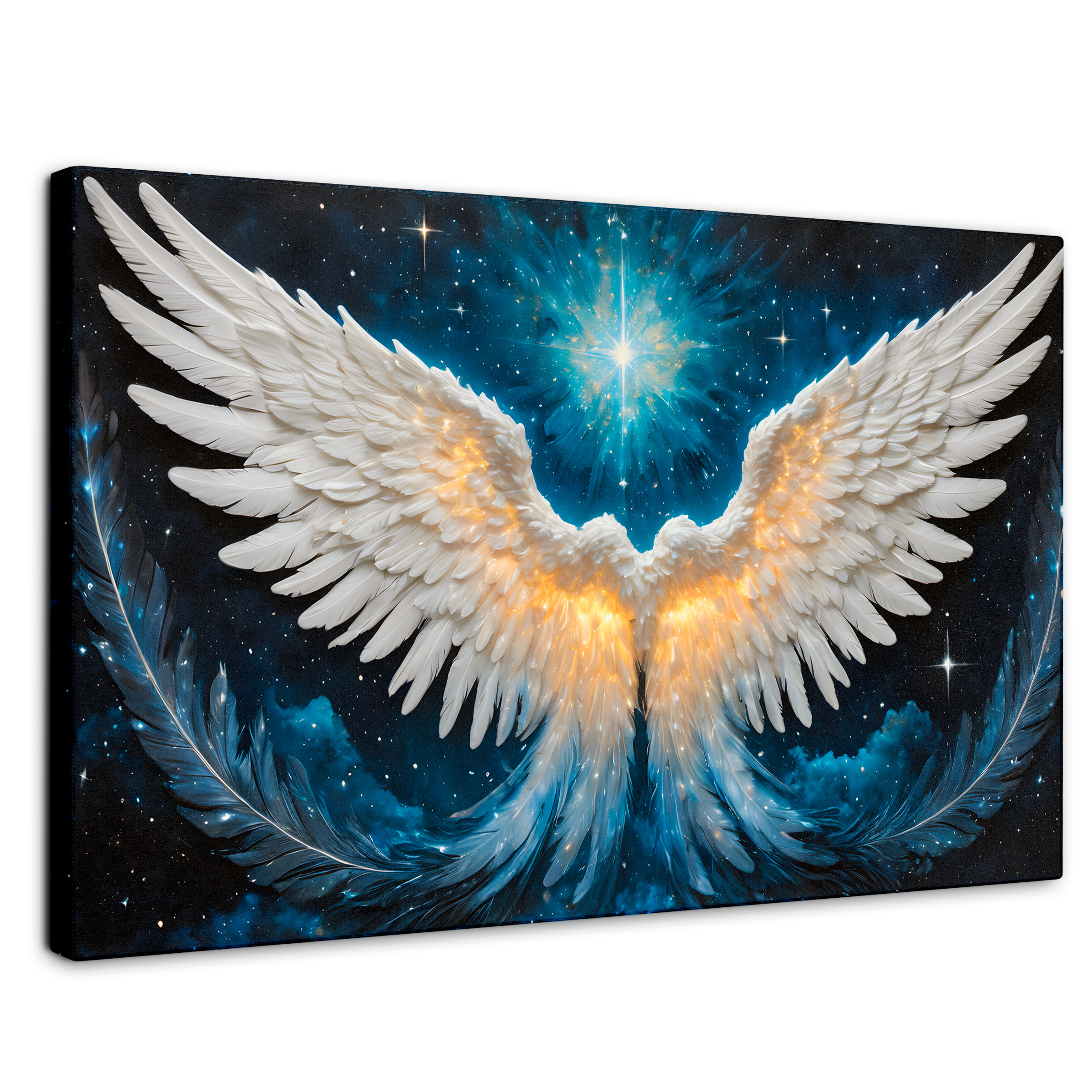 Foto 1 | Cuadro Alas De Ángel Canvas Esencia Angelical 90x60