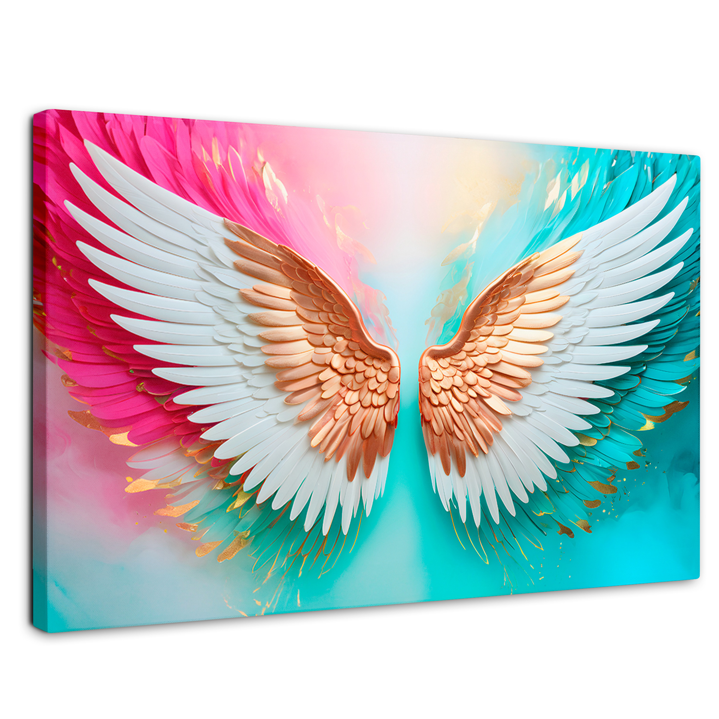 Foto 1 | Cuadro Alas De Ángel Canvas Ángel Espíritu Luz 90x60