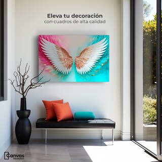 Foto 3 | Cuadro Alas De Ángel Canvas Ángel Espíritu Luz 90x60