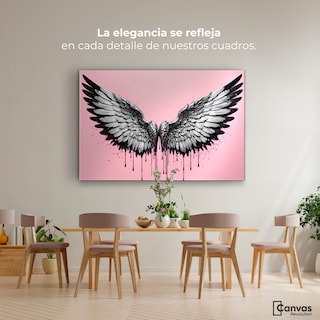 Foto 2 | Cuadro Alas De Ángel Canvas Luz De Ángeles 90x60