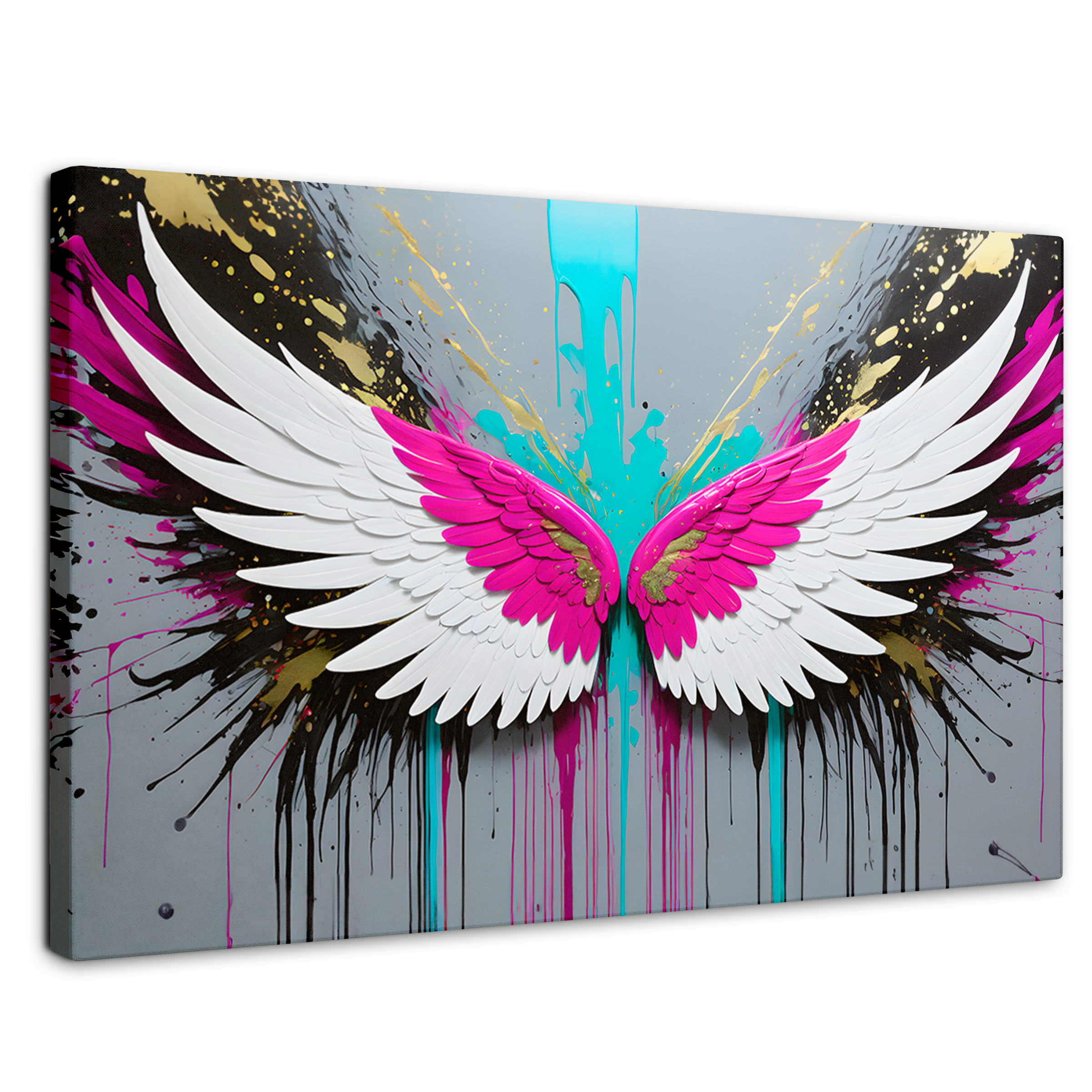 Foto 2 pulgar | Cuadro Alas De Ángel Canvas Alas Vuelo Eterno 90x60