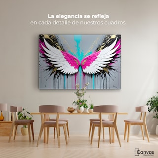 Foto 2 | Cuadro Alas De Ángel Canvas Alas Vuelo Eterno 90x60