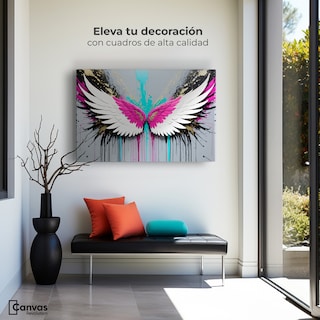 Foto 3 | Cuadro Alas De Ángel Canvas Alas Vuelo Eterno 90x60