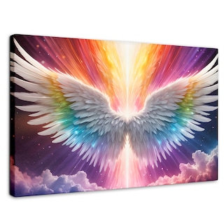 Foto 1 | Cuadro Alas De Ángel Canvas Aura Angelical 90x60
