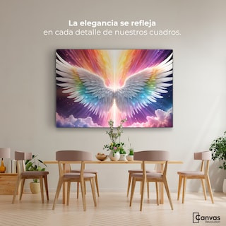 Foto 2 | Cuadro Alas De Ángel Canvas Aura Angelical 90x60