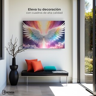 Foto 3 | Cuadro Alas De Ángel Canvas Aura Angelical 90x60