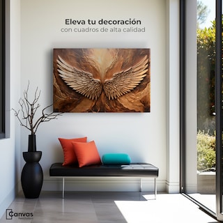 Foto 3 | Cuadro Alas De Ángel Canvas Alas Ángel Divino 90x60