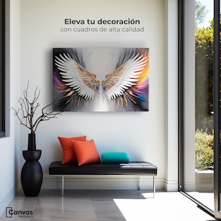 Foto 3 | Cuadro Alas De Ángel Canvas Alas De Sueño 90x60