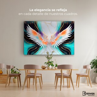 Foto 2 | Cuadro Alas De Ángel Canvas Alas Ángel Marmol 90x60