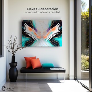 Foto 3 | Cuadro Alas De Ángel Canvas Alas Ángel Marmol 90x60