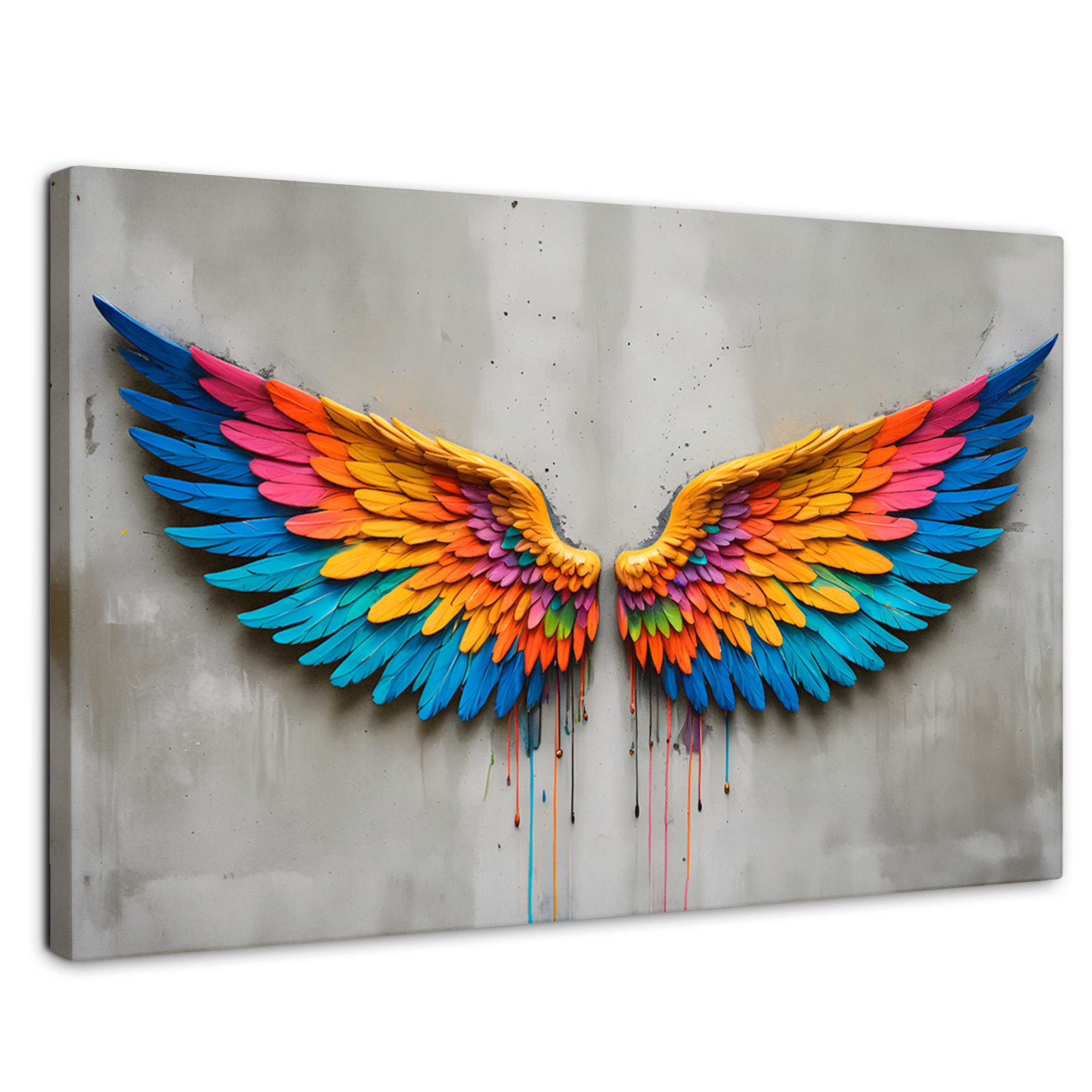 Foto 1 | Cuadro Alas De Ángel Canvas Alas Ángel Arcoiris 90x60