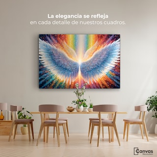 Foto 2 | Cuadro Alas De Ángel Canvas Plumas De Luz 90x60