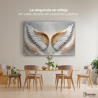 Foto 2 | Cuadro Alas De Ángel Canvas Ángel Luz Radiante 90x60