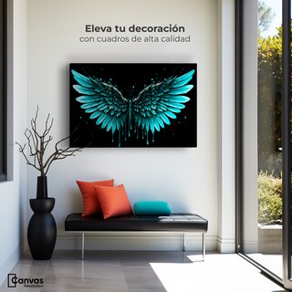 Foto 3 | Cuadro Alas De Ángel Canvas Esplendor Alado 90x60