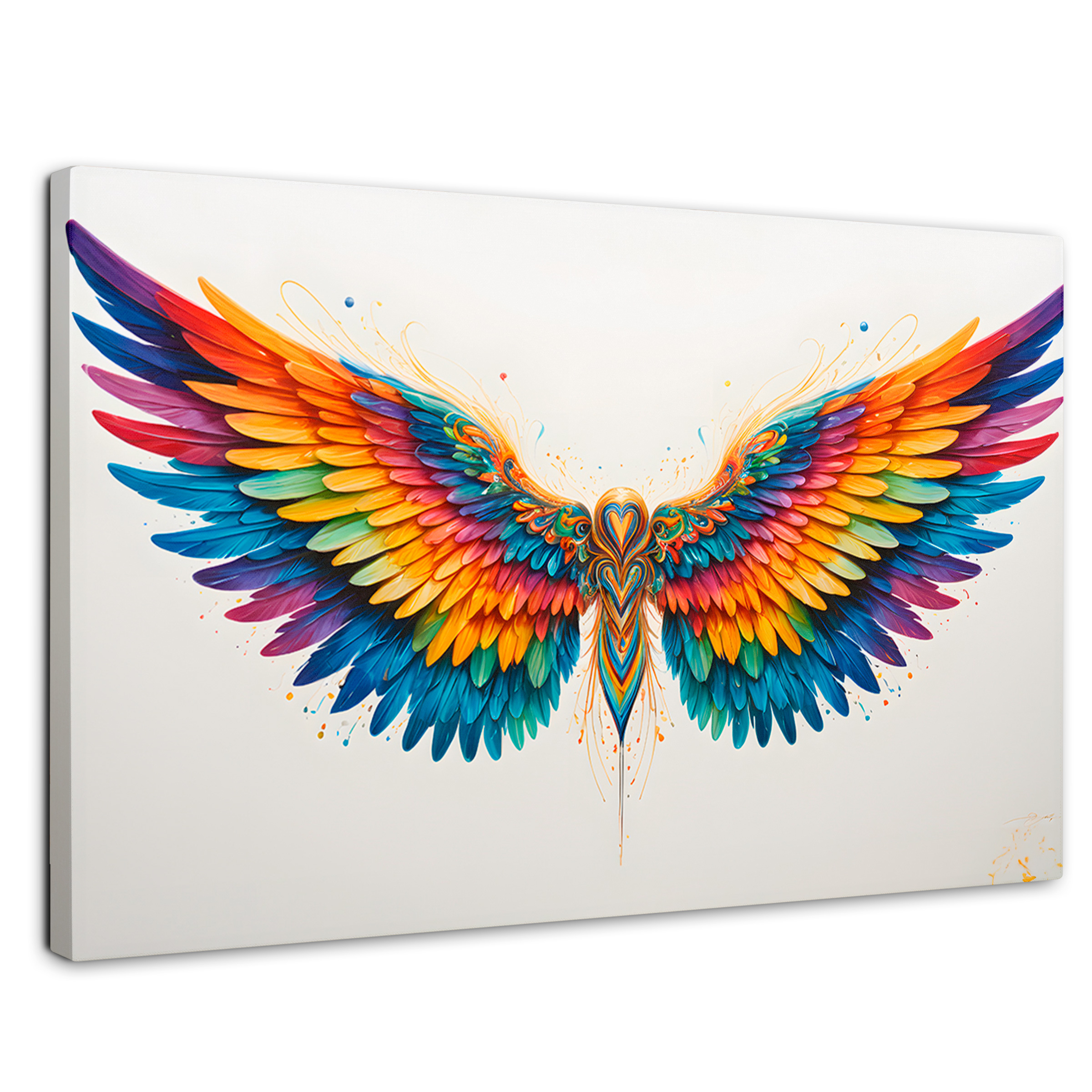Foto 1 | Cuadro Alas De Ángel Canvas Alas Color De Ángel 90x60