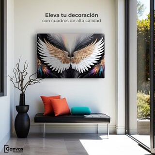 Foto 3 | Cuadro Alas De Ángel Canvas Alas Vuelo Místico 90x60