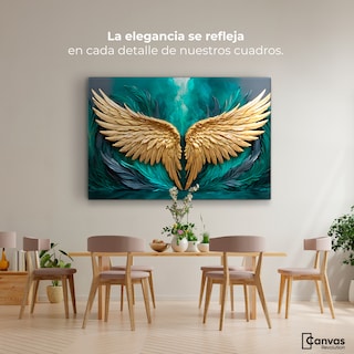 Foto 2 | Cuadro Alas De Ángel Canvas Alas Ángel Libre 90x60