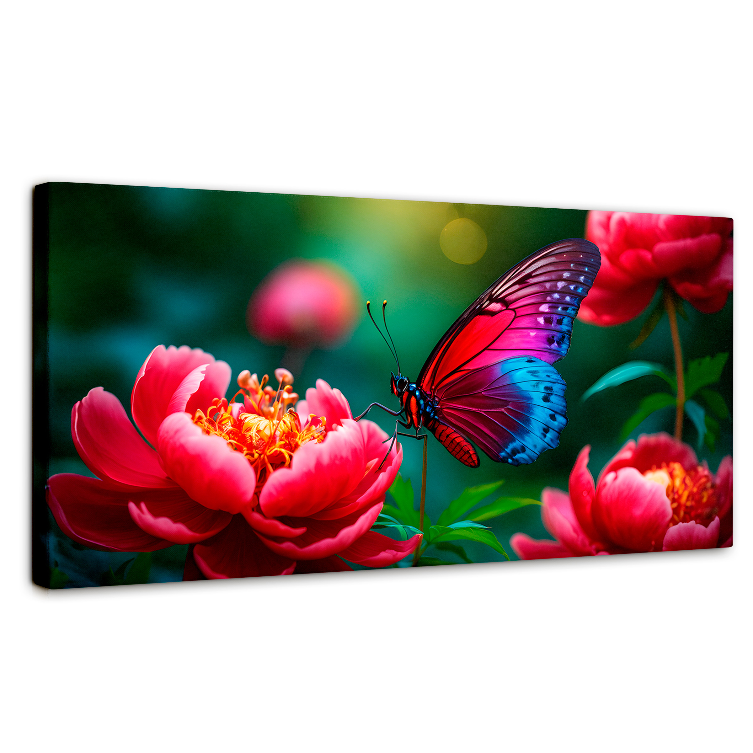 Foto 2 pulgar | Cuadro Mariposas Canvas Flor De Pasión 120x60