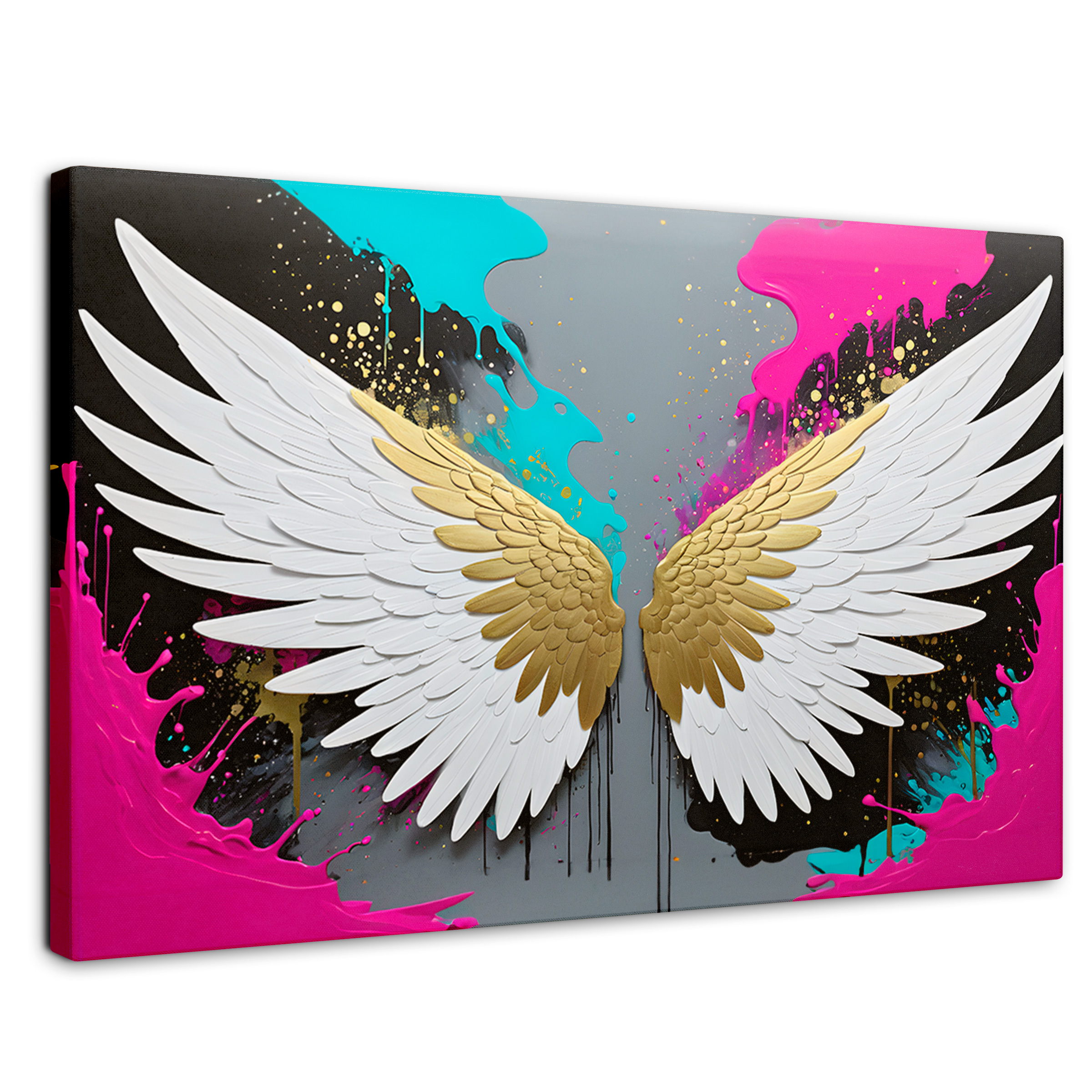Foto 1 | Cuadro Alas De Ángel Canvas Ángel Protector 90x60