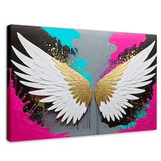 Foto 1 | Cuadro Alas De Ángel Canvas Ángel Protector 90x60