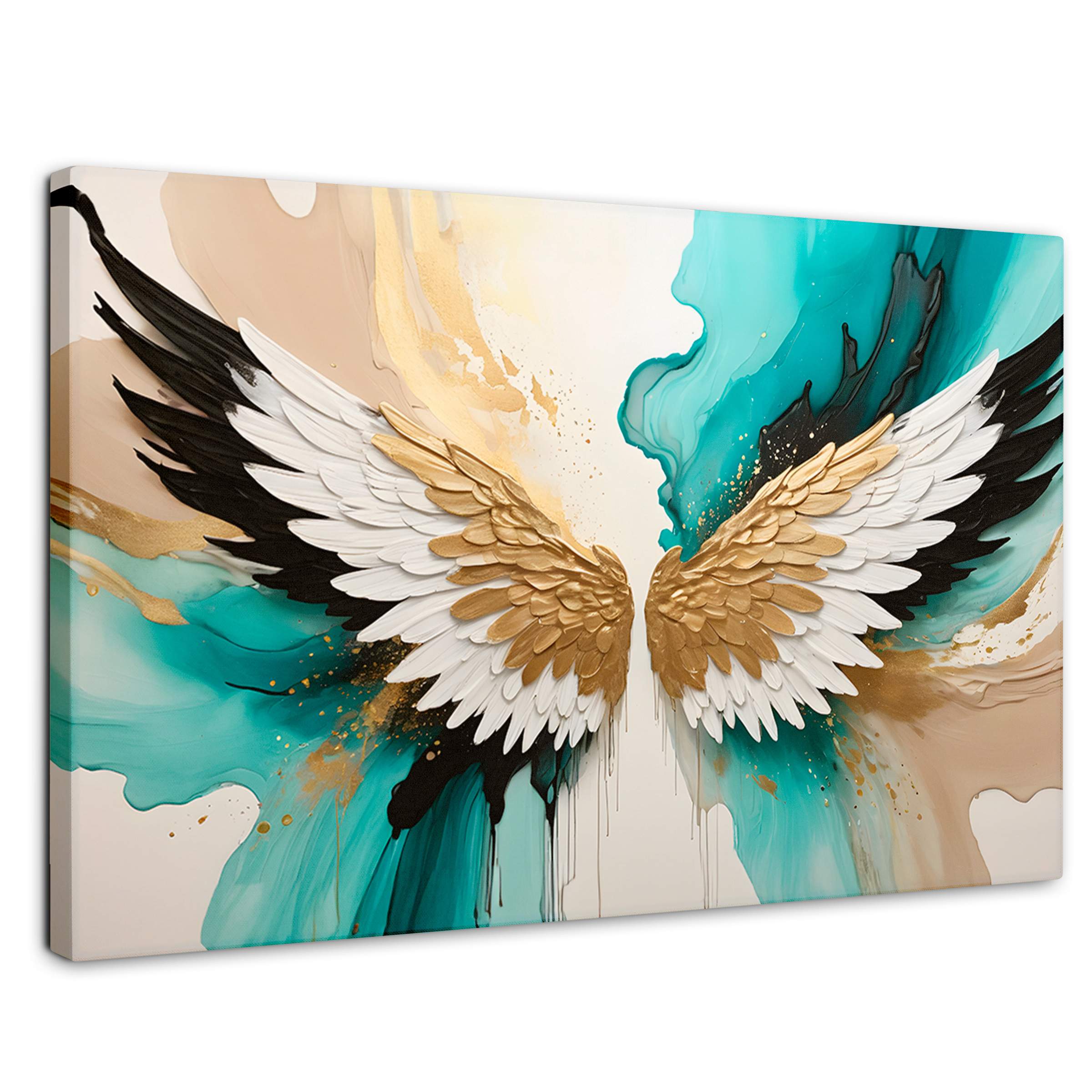 Foto 1 | Cuadro Alas De Ángel Canvas Alas Ángel Luminoso 90x60