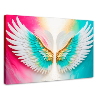 Foto 1 | Cuadro Alas De Ángel Canvas Alas Plumas De Paz 90x60