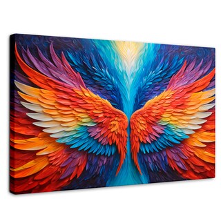 Foto 1 | Cuadro Alas De Ángel Canvas Alas Ángel Guardián 90x60