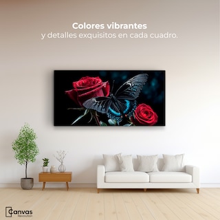 Foto 2 | Cuadro Mariposas Canvas Mariposa Nocturna 120x60