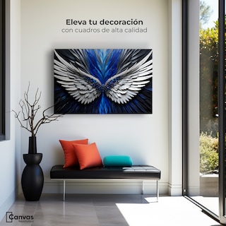 Foto 3 | Cuadro Alas De Ángel Canvas Alas Ángel Energía 90x60
