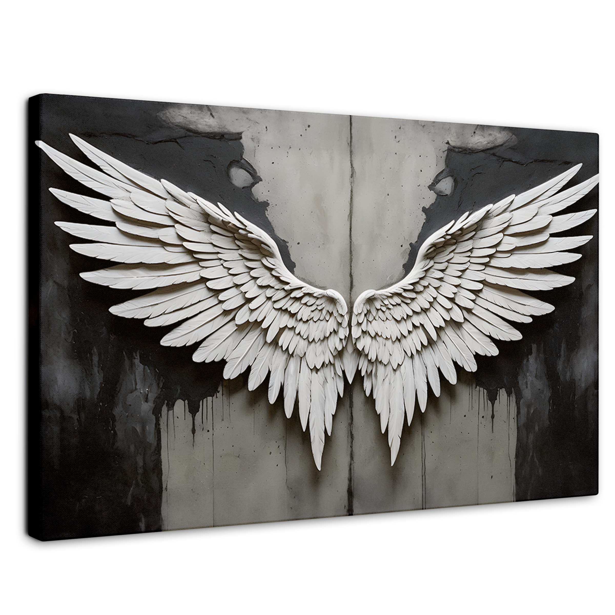 Foto 1 | Cuadro Alas De Ángel Canvas Alas Ángel Sombra 90x60