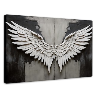 Foto 1 | Cuadro Alas De Ángel Canvas Alas Ángel Sombra 90x60