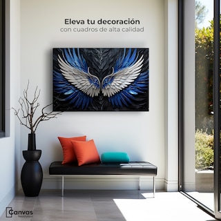 Foto 3 | Cuadro Alas De Ángel Canvas Alas Ángel Cósmico 90x60