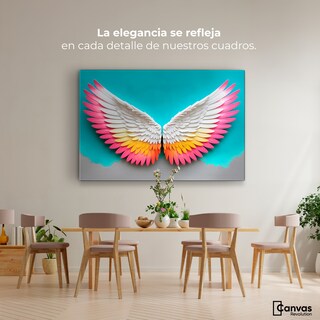 Foto 2 | Cuadro Alas De Ángel Canvas Ángel Resplandor 90x60