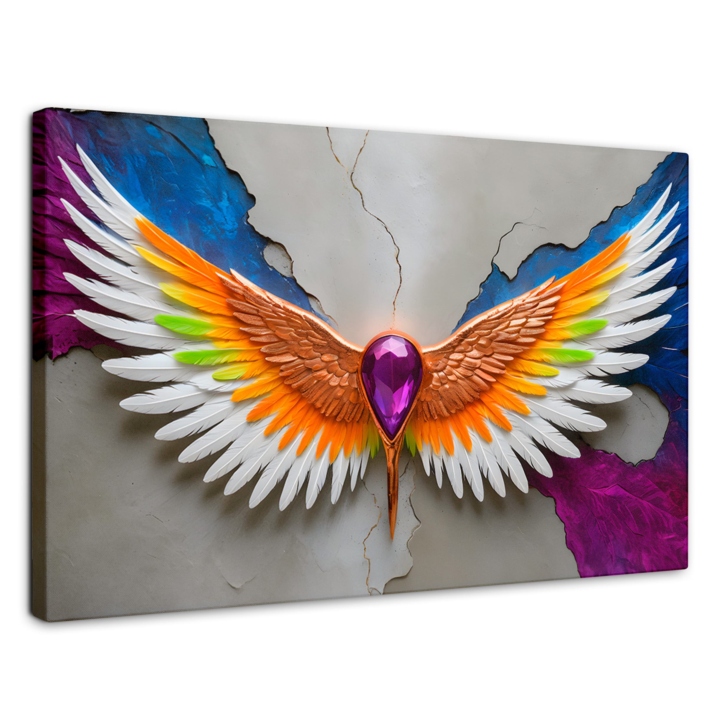Foto 1 | Cuadro Alas De Ángel Canvas Alas Vuelo Puro 90x60