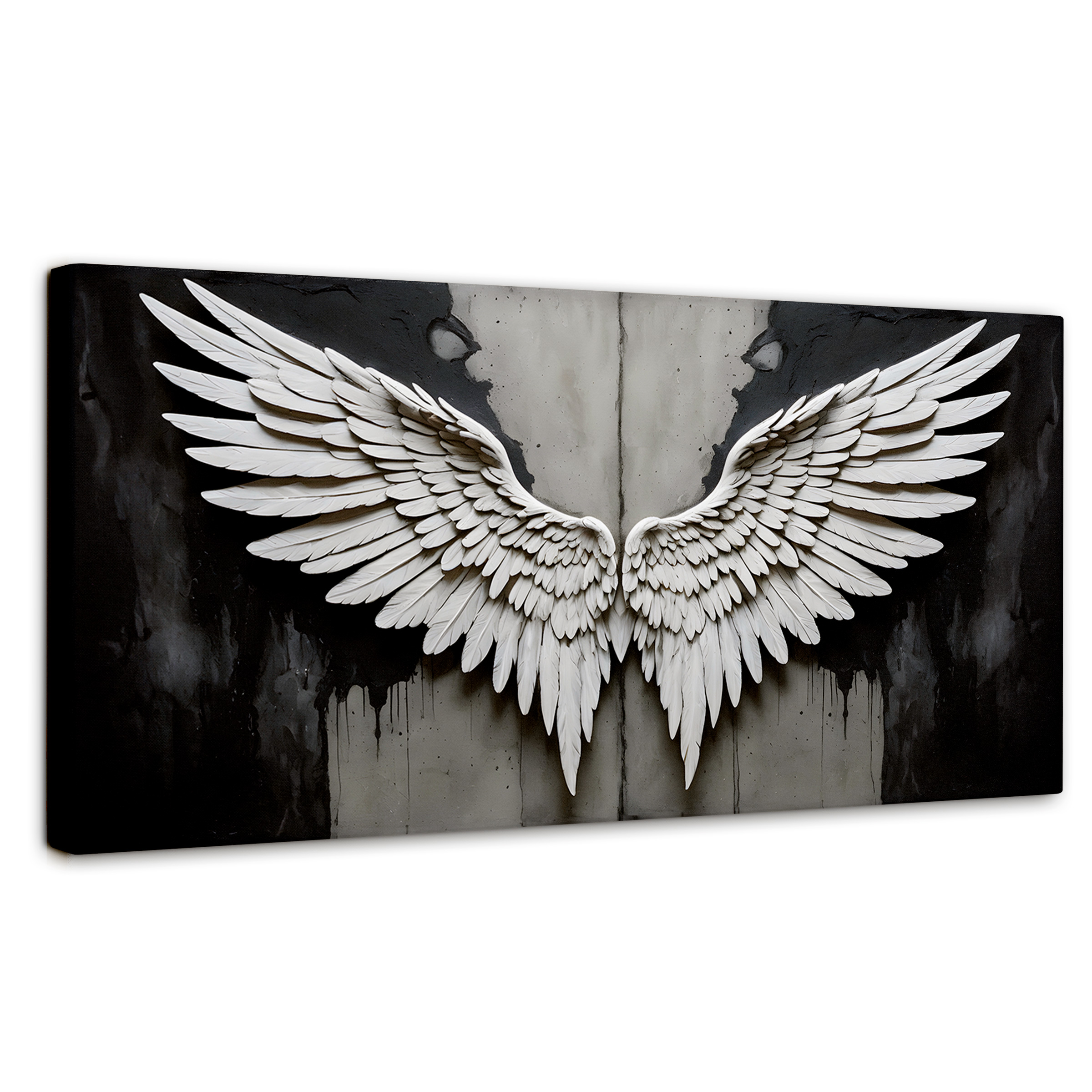 Foto 1 | Cuadro Alas De Ángel Canvas Alas Ángel Sombra 120x60