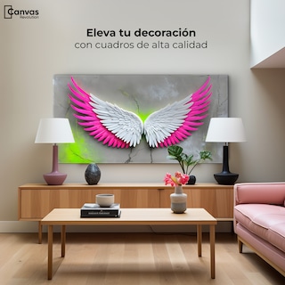 Foto 3 | Cuadro Alas De Ángel Canvas Alas Vuelo Intenso 120x60