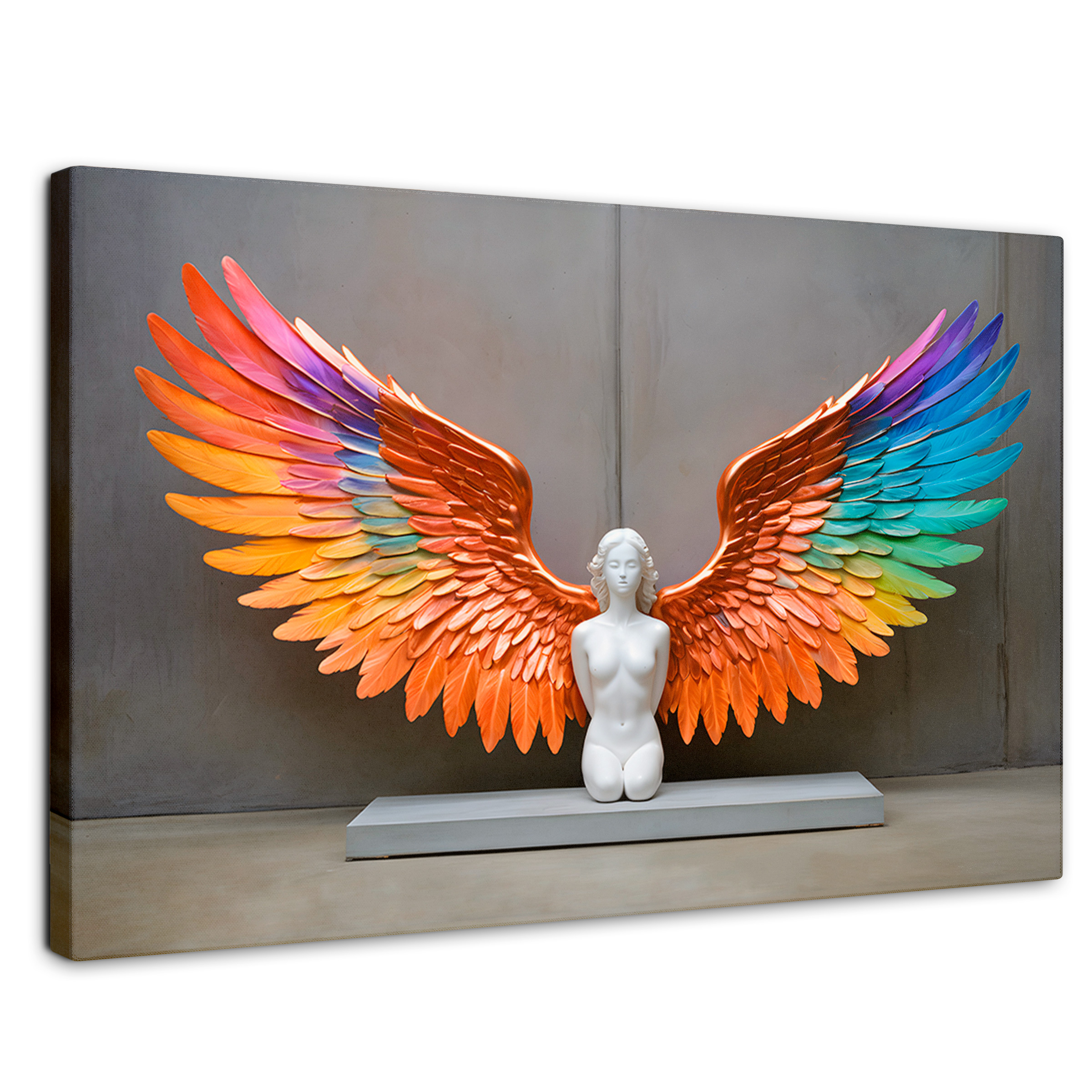 Foto 1 | Cuadro Alas De Ángel Canvas Alas Espíritu Real 90x60