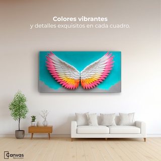 Foto 2 | Cuadro Alas De Ángel Canvas Ángel Alas De Paz 120x60