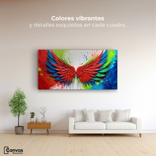 Foto 2 | Cuadro Alas De Ángel Canvas Alas Ángel Brillo 120x60