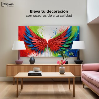 Foto 3 | Cuadro Alas De Ángel Canvas Alas Ángel Brillo 120x60