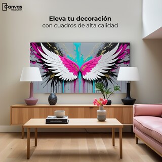 Foto 3 | Cuadro Alas De Ángel Canvas Alas Vuelo Eterno 120x60