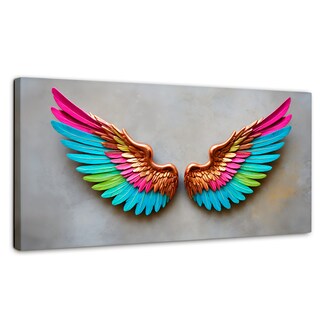 Foto 1 | Cuadro Alas De Ángel Canvas Ángel Resplandor 120x60