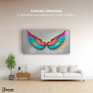 Foto 2 | Cuadro Alas De Ángel Canvas Ángel Resplandor 120x60