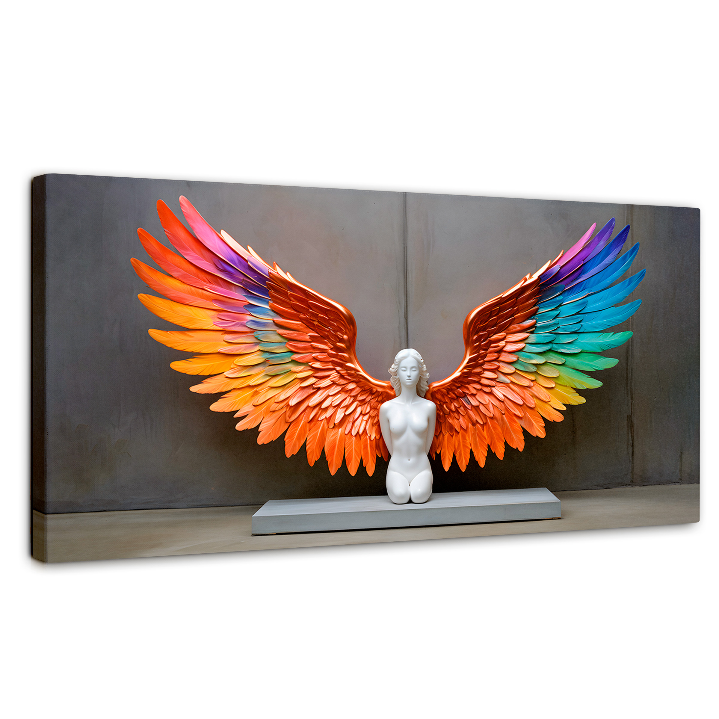 Foto 1 | Cuadro Alas De Ángel Canvas Alas Espíritu Real 120x60