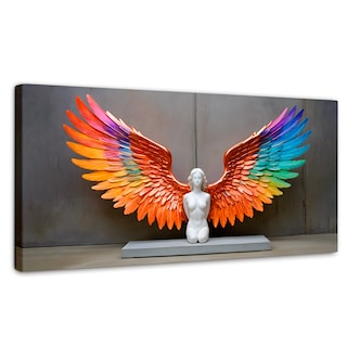 Foto 1 | Cuadro Alas De Ángel Canvas Alas Espíritu Real 120x60