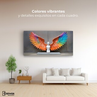 Foto 2 | Cuadro Alas De Ángel Canvas Alas Espíritu Real 120x60