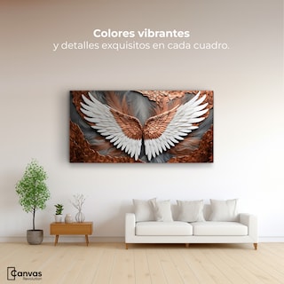 Foto 2 | Cuadro Alas De Ángel Canvas Alas De Eternidad 120x60