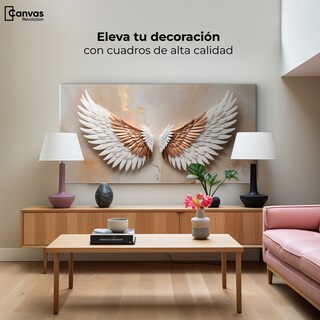 Foto 3 | Cuadro Alas De Ángel Canvas Alas Espíritu Sol 120x60