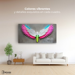 Foto 2 | Cuadro Alas De Ángel Canvas Ángel Alas De Luz 120x60